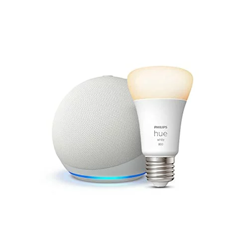 Televisor Pack Echo Dot 5ª generación con bombilla Philips Hue White E27