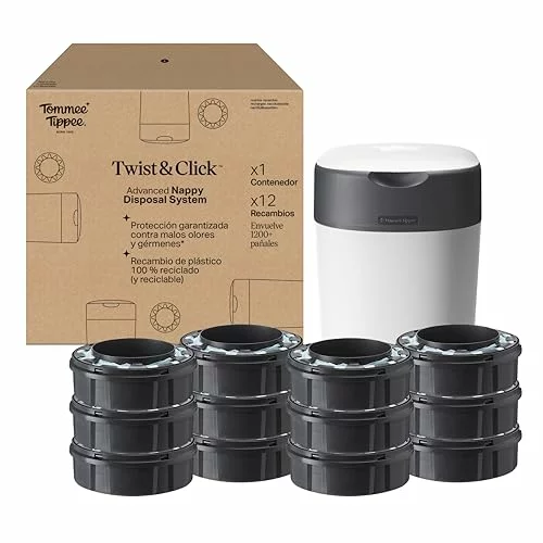 Tommee Tippee Twist and Click contenedor para pañales con 12 recambios AVEC12RECHARGES DE1