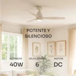Ventilador de techo Mellerware Brizy Bright con mando y luz LED