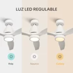 Ventilador de techo Mellerware Brizy Bright con mando y luz LED