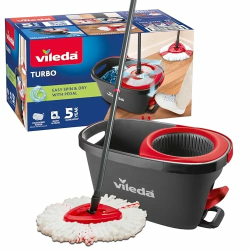 Vileda Turbo fregona con cubo y pedal