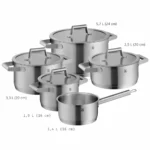 WMF Comfort Line, juego de ollas de inducción de 5 piezas