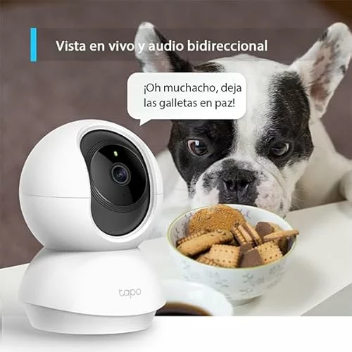 Altavoz Tapo C200P2 – Cámara de Vigilancia WiFi Interior 360º, 1080p, Detección IA