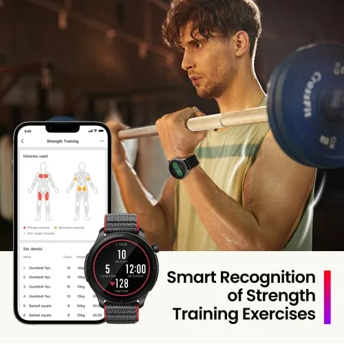 Amazfit GTR 4 smartwatch con GPS y 150 modos deportivos SPO2