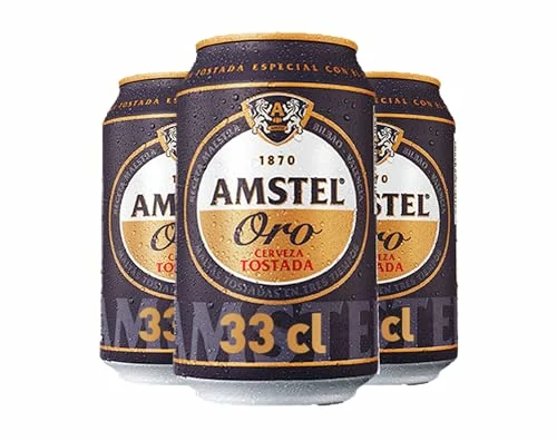 Amstel Oro Cerveza Tostada Pack Lata, 12 x 33cl