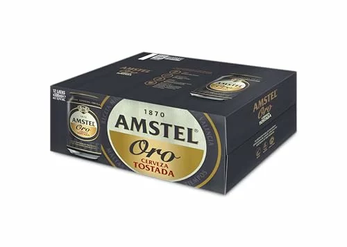 Amstel Oro Cerveza Tostada Pack Lata, 12 x 33cl