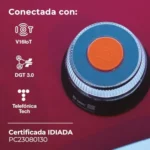 Baliza V16 homologada DGT 3.0 con geolocalización GSC Evolution 38x14 V-16