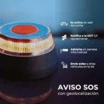 Baliza V16 homologada DGT 3.0 con geolocalización GSC Evolution 38x14 V-16