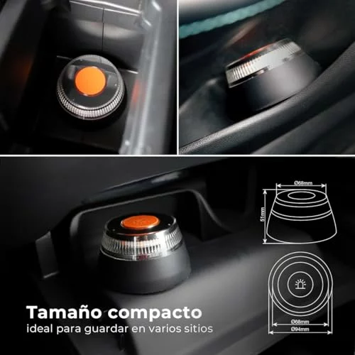 Baliza V16 homologada DGT 3.0 con geolocalización GSC Evolution 38×14 V-16
