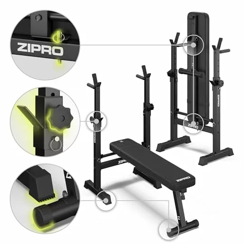 Banco de musculación ZIPRO plegable para press de banca
