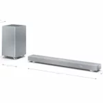 Barra de sonido Sharp HT-SBW53121 3.1.2 Dolby Atmos con subwoofer inalámbrico 550W