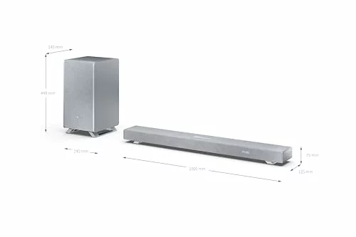 Barra de sonido Sharp HT-SBW53121 3.1.2 Dolby Atmos con subwoofer inalámbrico 550W