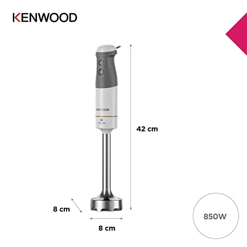 Batidora de mano Kenwood Triblade XL HBM40.302WH con accesorios 20CM 500ML
