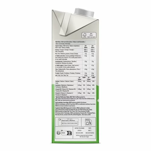 Bebida de soja azucarada by Amazon, pack 6 x 1 l