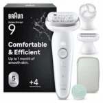 Braun Silk·épil 9 SkinSpa depiladora eléctrica mujer 9-080 plata 21x17