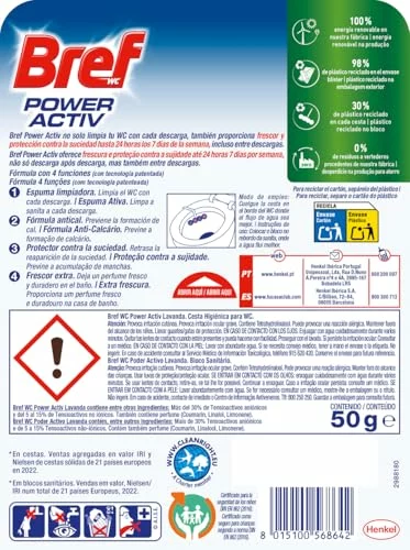 Bref Power Activ Lavanda cesta WC pack de 10