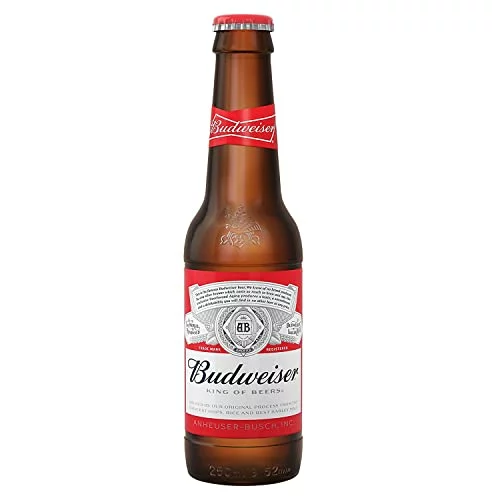 Budweiser American Lager Pack 24 botellas de 25 cl