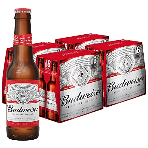 Budweiser American Lager Pack 24 botellas de 25 cl