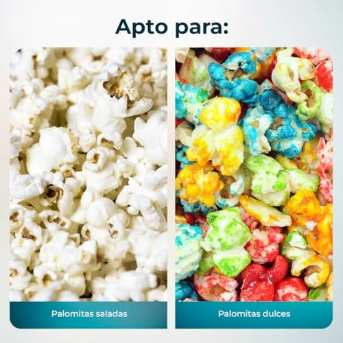 Cecotec Fun&Taste P’Corn Lotus, palomitero 1200 W con 4 recipientes