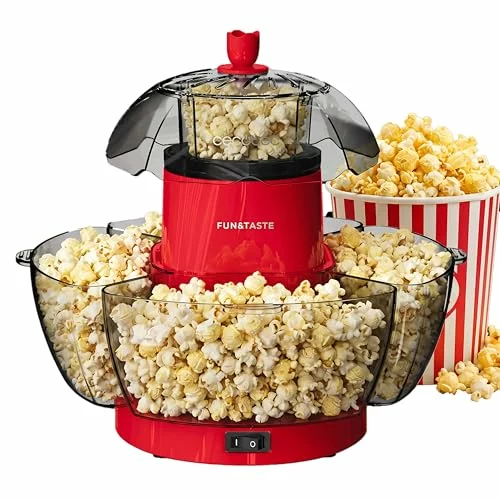 Cecotec Fun&Taste P’Corn Lotus, palomitero 1200 W con 4 recipientes