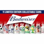 Cerveza Budweiser edición limitada en lata coleccionable Pack 10 x 44 cl 10X44