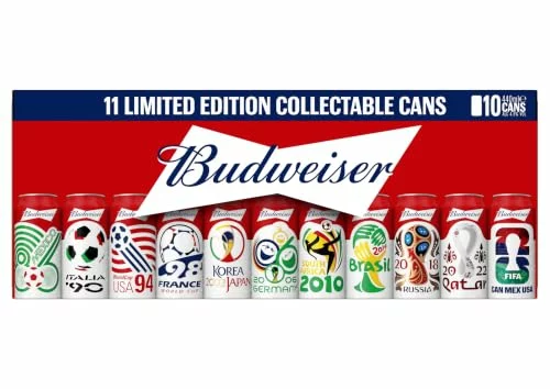 Cerveza Budweiser edición limitada en lata coleccionable Pack 10 x 44 cl 10X44