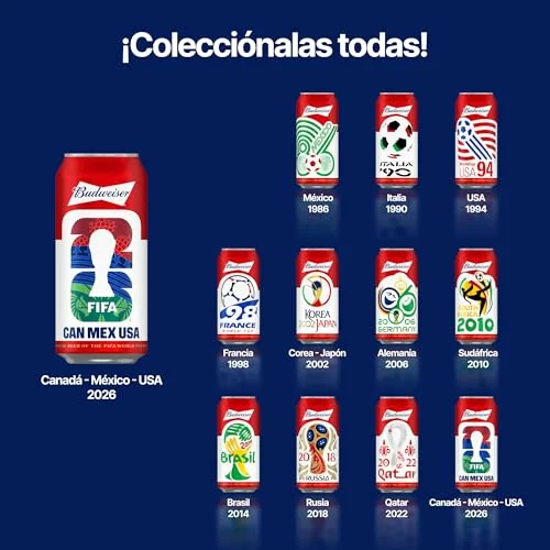 Cerveza Budweiser edición limitada en lata coleccionable Pack 10 x 44 cl 10X44