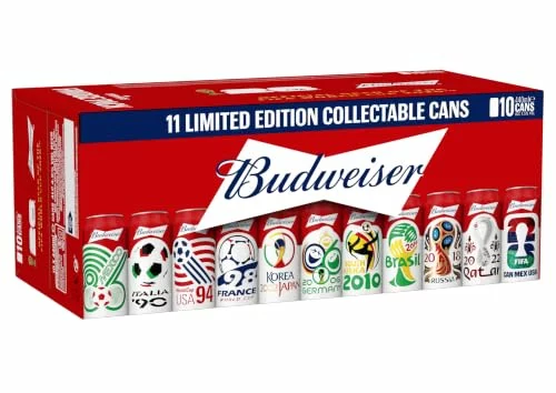 Cerveza Budweiser edición limitada en lata coleccionable Pack 10 x 44 cl 10X44