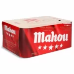 Cerveza Mahou 5 Estrellas pack de 12 latas de 33 cl