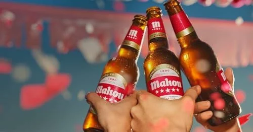 Cerveza Mahou 5 Estrellas pack de 12 latas de 33 cl