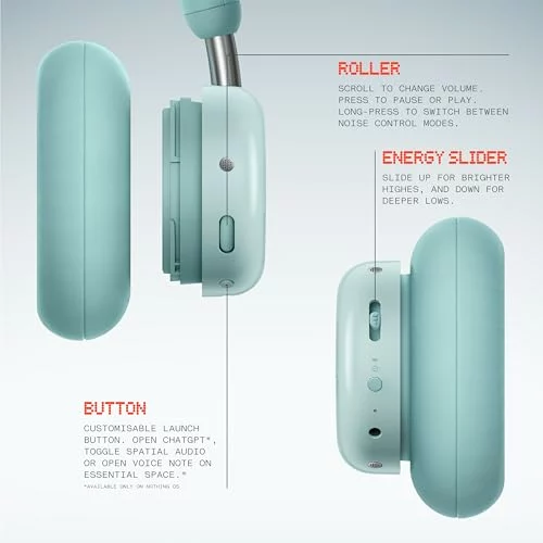 CMF Headphone Pro auriculares Bluetooth over-ear verde claro 100H