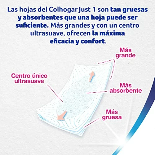 Colhogar Just 1 papel higiénico 42 rollos extra absorbente X42