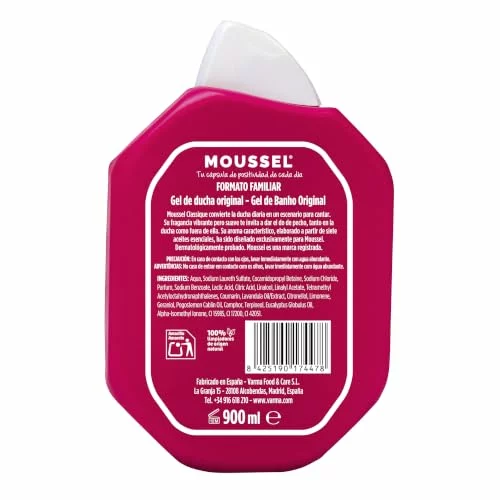 Moussel Gel de Ducha Classique Original Formato Familiar 900ml (50% x2+) por 6,70 euros
