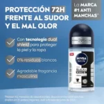 NIVEA MEN Black & White Invisible Original Roll-on Pack 6 x 50 ml 72H