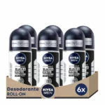NIVEA MEN Black & White Invisible Original Roll-on Pack 6 x 50 ml 72H