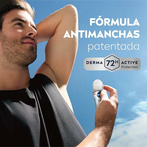 NIVEA MEN Black & White Invisible Original Roll-on Pack 6 x 50 ml 72H