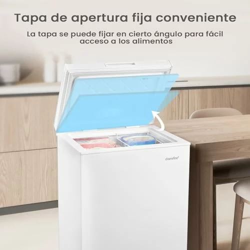 COMFEE’ RCC146WH2EU(E) Congélateur coffre autonome, 143L, Blanc