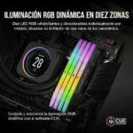 CORSAIR Vengeance RGB DDR5 8GB (1 x 8GB) hasta 5200MHz Intel RAM