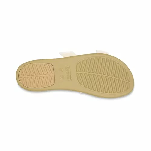 Crocs Brooklyn Buckle Low sandalias mujer Tiza Bronceada 38/39 EU 29×28