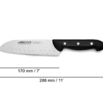Cuchillo santoku Arcos Serie Maitre de acero Nitrum 17cm