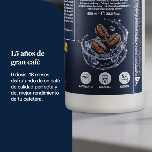 Descalcificador De’Longhi EcoDecalk Plus para cafetera, 6 dosis DLSC506