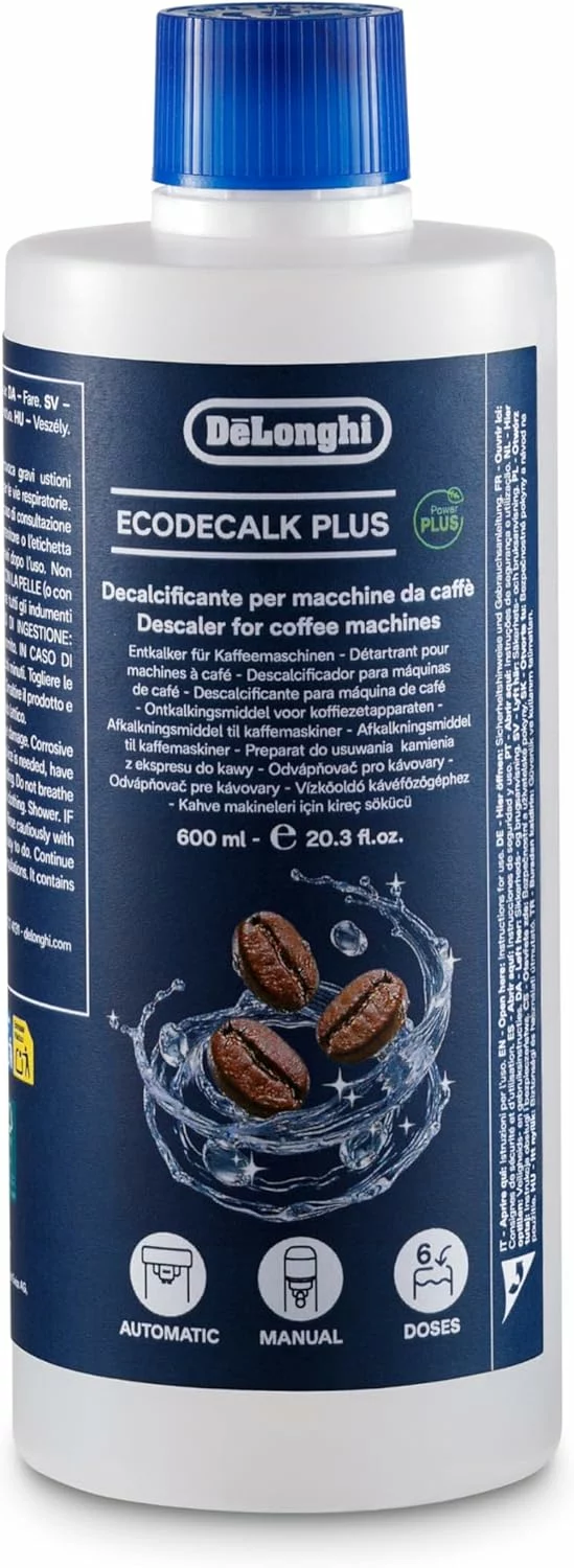 Descalcificador De’Longhi EcoDecalk Plus para cafetera, 6 dosis DLSC506