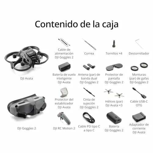 DJI Avata Pro-View Combo con vídeo 4K y mando de movimiento