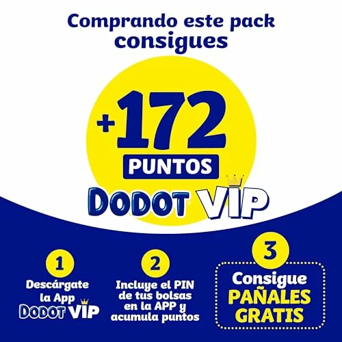 Dodot Sensitive talla 1 pack mensual con toallitas gratis
