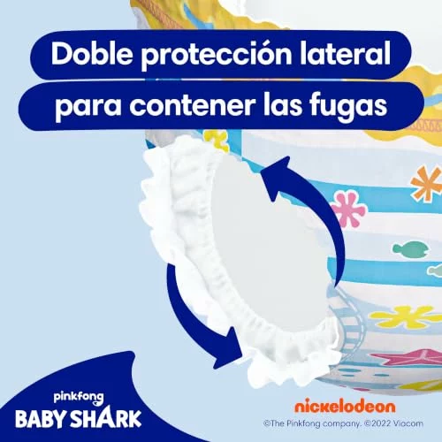 Dodot Splashers Baby Shark talla 5-6, 80 pañales bañador para bebé 14KG