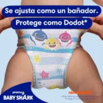 Dodot Splashers Baby Shark talla 5-6, 80 pañales bañador para bebé 14KG