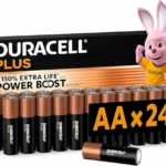 DURACELL AA Plus Piles Alcalines (Lot de 24) 1.5V, LR06