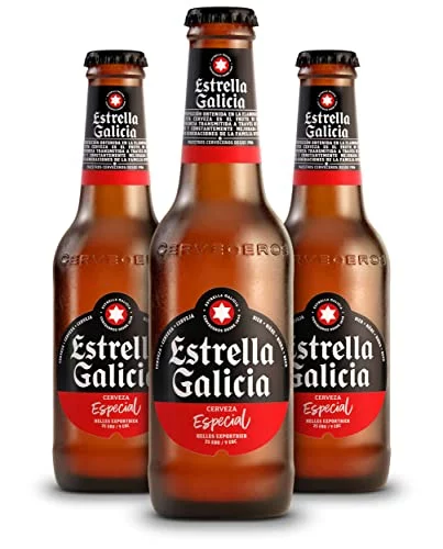 Estrella Galicia Especial cerveza lager pack 24 botellas de 25 cl