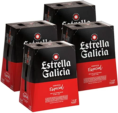 Estrella Galicia Especial cerveza lager pack 24 botellas de 25 cl
