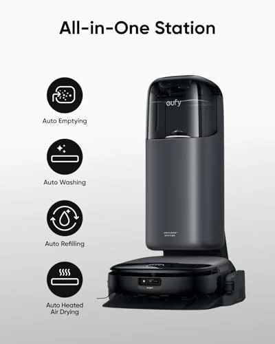 eufy Omni S1 robot aspirador con fregona HydroJet y estación todo en uno